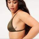 Good American NWT  Stormy Green Shine Perfect Fit Bikini Top Photo 1