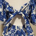 Tuckernuck  Hyacinth House Blue Floral Fiori Puff Sleeve Blouse NWT Size XS Photo 7