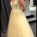 Gigi By La Femme Size 12 Yellow Prom Dress Photo 2