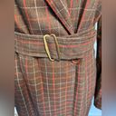 BCBG MAXAZRIA NWT Vintage Plaid Knee Length Belted Coat Size 12 Photo 2