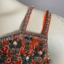 None 5 for $25! Last Chance! Beaded‎ Dress Altered Indian Tunic Mini Strappy Orange Photo 11