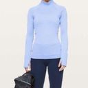 Lululemon  Rest Less Mock Neck Hydrangea Blue Photo 0