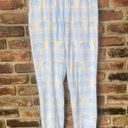 Disney  Winnie The Pooh Eeyore Pink Blue Knit Pajama Pants Women's Size Small Photo 0