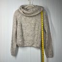 The Moon NWT & Madison Women Tan Cowl Neck Pullover Knit Sweater Size S Photo 4