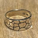 Sterling Silver Pebbled 925  Band Ring Photo 0