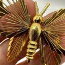 Monet  gold tone vintage butterfly brooch Photo 3