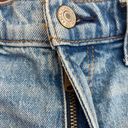 Abercrombie & Fitch High Rise Mom Short Womens 30 Blue Denim Distressed 90s Photo 2