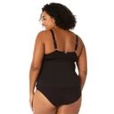 Anne cole  Women's Twist Front Underwire Tankini Swim Top Black Size 20W NWT Photo 2