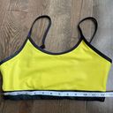 Zyia Active Workout Set Neon Yellow and Metallic leggings size 4 & bra medium Photo 2