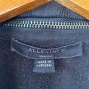 All Saints Black Dahlia Open Sweatshirt Cardigan Zipper Collar Size Small Photo 5