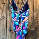 La Blanca NWOT  Painted Leaves One Piece Reversible Swimsuit Photo 6