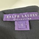 Ralph Lauren  Collection Purple Label Pants Size 10 Vintage Wool Wide Leg Black Photo 4