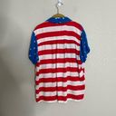 Tipsy Elves  Americana American Flag Printed Button Down Large Photo 4