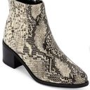 Blondo  Noa Waterproof Bootie Heeled Natural Python Print Size 12 Photo 3