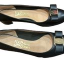 Salvatore Ferragamo Vara Bow Pump black  Leather Shoes Size 7.5 Made In Italy Photo 4