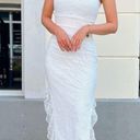 NWT White Lace Strapless Wedding Dress Bridal Dress Photo 3