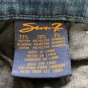 Seven7  Skinny Easy Fit Cropped Capri Length Roll Cuff Blue Jeans Denim Size 4 Photo 10