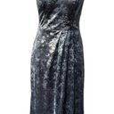 City Triangles  Printed Velvet Faux Wrap Spaghetti Strap Maxi Gown Dress NEW  11 Photo 1