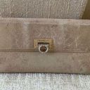 Salvatore Ferragamo  Gold Metallic Long Leather Wallet. Photo 0