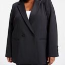 Good American  Scuba 2.0 Stretch Knit Black Blazer Photo 0