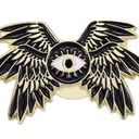 Evil Eye Feather Winged Lapel Pin Brooch Photo 0