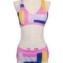 Patagonia  Patchwork Watercolor: Marble Pink Bikini Set Sz Large Photo 0