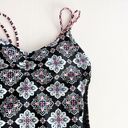 Hula Honey [] Black Gypsy Deco Lace Geometric Print One Piece Swimsuit Sz Small S Photo 7