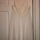 Speechless Size 11 white eyelet lace front tulle layer skirt formal conservative dress Photo 0