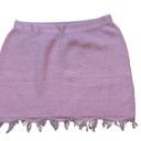 Pretty Little Thing  Plus Pink Raw Hem Knit skirt sz 20 NWT Photo 3