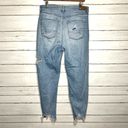 American Eagle  Mom Jean Distressed Light Wash Denim Size 12 Long Photo 1