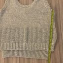 Rebecca Minkoff  Reina Metallic Silver Knit Tank Top! Photo 7