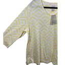 Chico's NWT Chico’s Geo Statement Valentina Top Yellow XXL (20-22) Photo 5