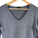 Talbots  Merino Wool Flounce Sleeve Sweater Dress Shift in Gray, Size Small Photo 3