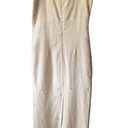 Beige, tall girl, embroidered flowers, linen maxi dress Size 12 Photo 1