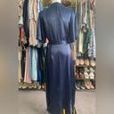 Audrey Parks + Francesca’s Navy Blue Wrap Dress/Robe Size Medium NWT Photo 3