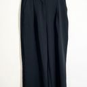 Abercrombie & Fitch Abercrombie A&F Harper Tailored Premium Crepe Black Wide Leg Trouser Pant 30/10 Photo 7