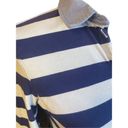 Tommy Hilfiger  Vintage Women's Long Sleeve Blue Stripe Half Buttoned Shirt Size Photo 6