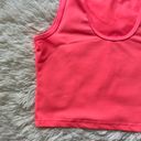 Zyia Active Stronger Cropped Scoop Neck Tank Coral Size L Photo 3