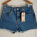 Levi's  Women's 501 Original High Rise Denim Jean Cut Off Shorts in Jive Stone Photo 0