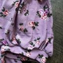 Roommates  Floral Crop Top Mauve Pink Purple Large NWT Photo 8