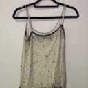 Joie  gold beige sequin tank top size XWS NWOT Photo 3