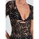 💕DEVON WINDSOR💕 Gemma Dress ~ Zebra Print Medium M Black Photo 5