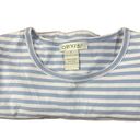 Orvis  light blue & white striped long sleeve blouse sz small Photo 2