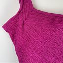 Vintage Y2K Magenta Textured Stretch One Piece Swimsuit Sz Large Pink Photo 4