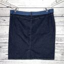 Lane Bryant Glamour X  Size 24 Blue Colorblock Denim Jean Straight Pencil Skirt Photo 2