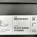 Rag and Bone  Black Suede Studded Westin Boot Photo 11