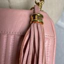 Anne Klein Vintage  Calderon Pink Leather Gold Chain Crossbody Bag Photo 5