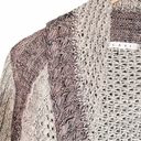 CAbi  Sweater Shadow Circle Gray Shawl Collar Chunky Knit Open Cardigan Sz Medium Photo 9