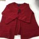 Denim & Co sweater jacket M Red Size M Photo 6