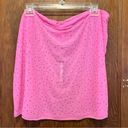 SKIMS NWT  Mesh Rhinestone Swim Coverup Mini Skirt Taffy Pink 3XL Photo 4